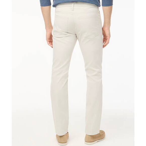 J.Crew Straight 5-Pocket Tech Pants Mens 32x30 Stone Gray Straight Leg Zip Fly - Picture 2 of 7